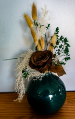 Vase et fleur vert - GR