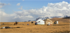 retour du travail/Kyrgyzstan - michel bailly