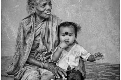 femme à l'enfant/Indes Orissa - michel bailly