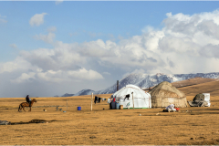 retour du travail/Kyrgyzstan - michel bailly