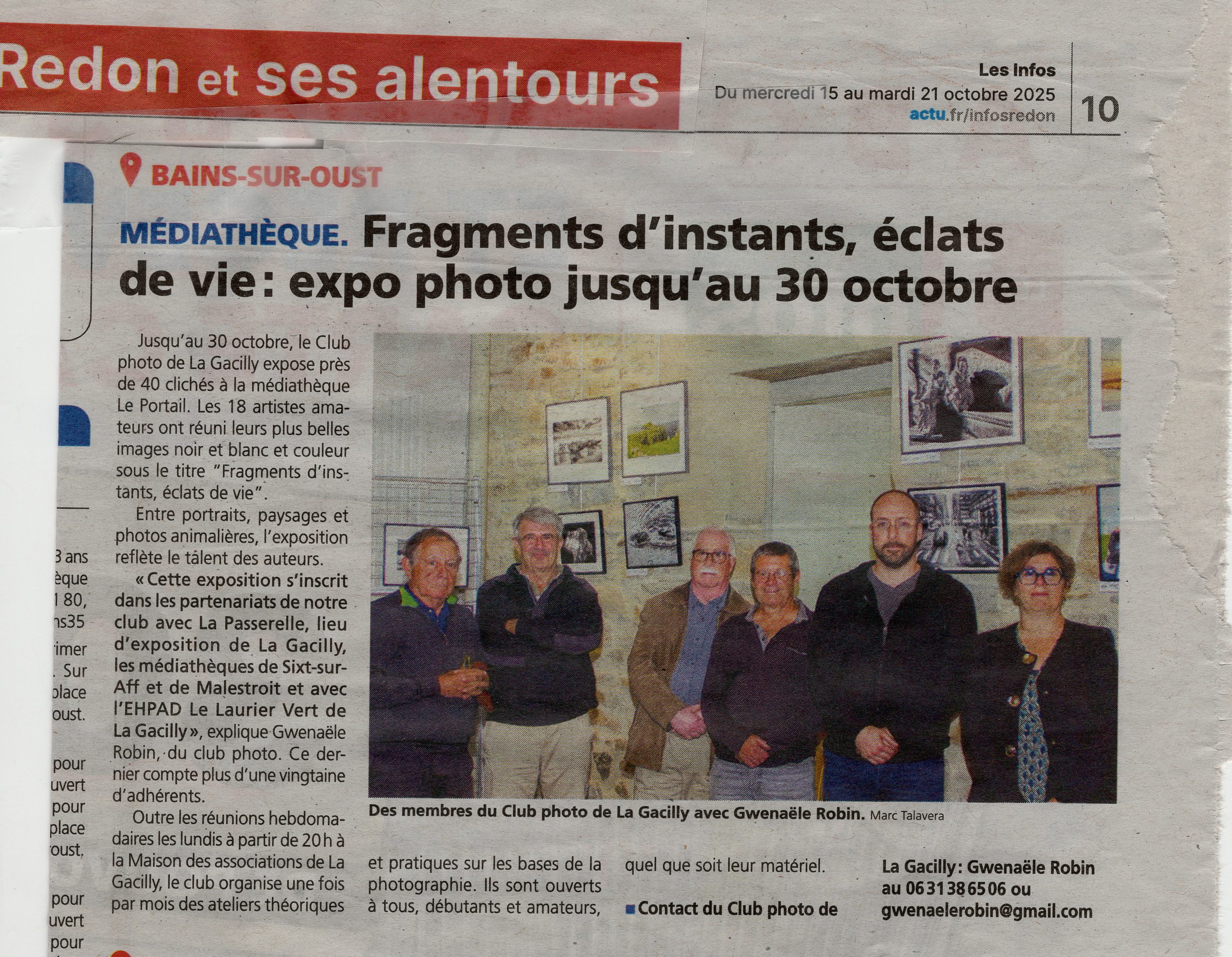 Lire la suite à propos de l’article MEDIATHEQUE DE BAINS SUR OUST